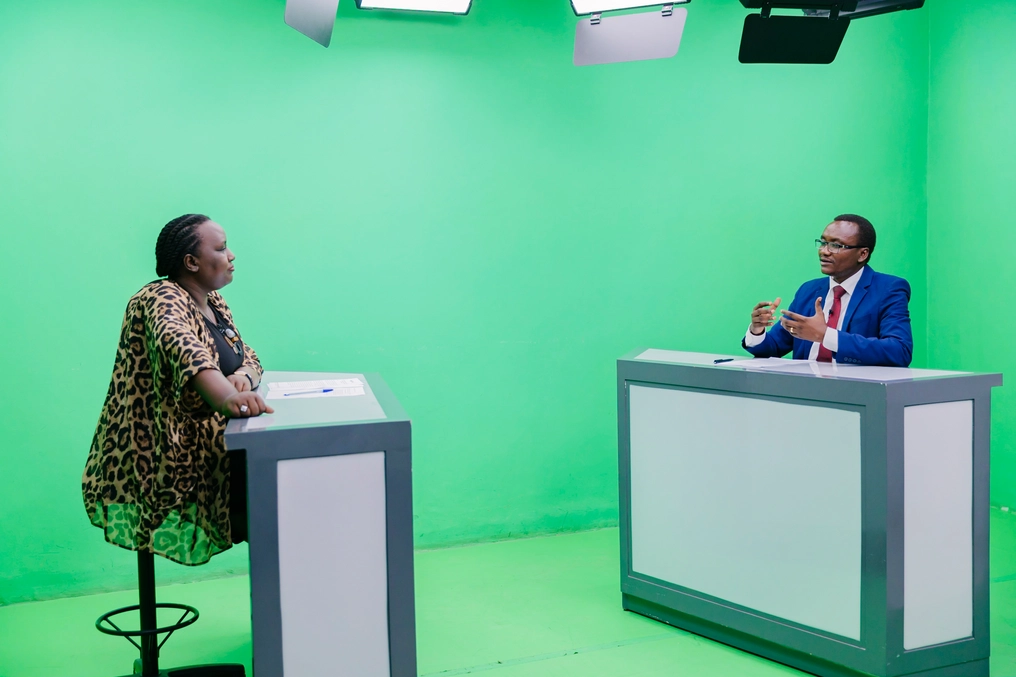 Aimable is interviewed