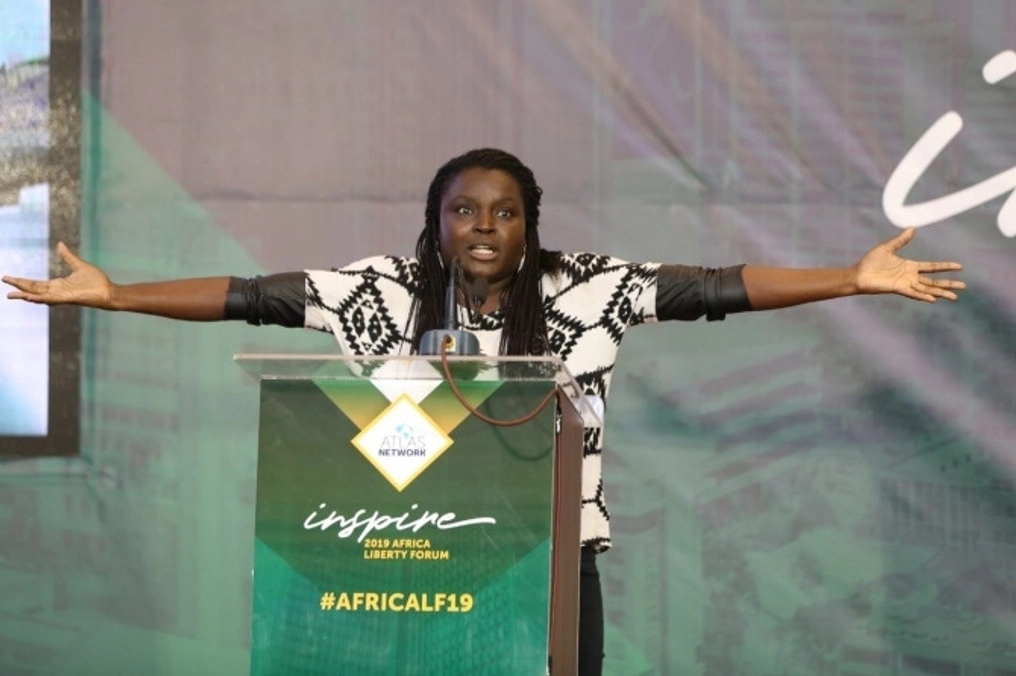Magette Wade speaks at the Africa Liberty Forum.