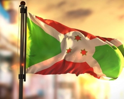 Burundi flag stock