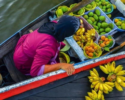 Indonesian food trade stock