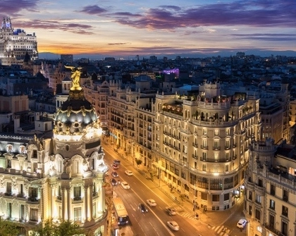 Madrid city view