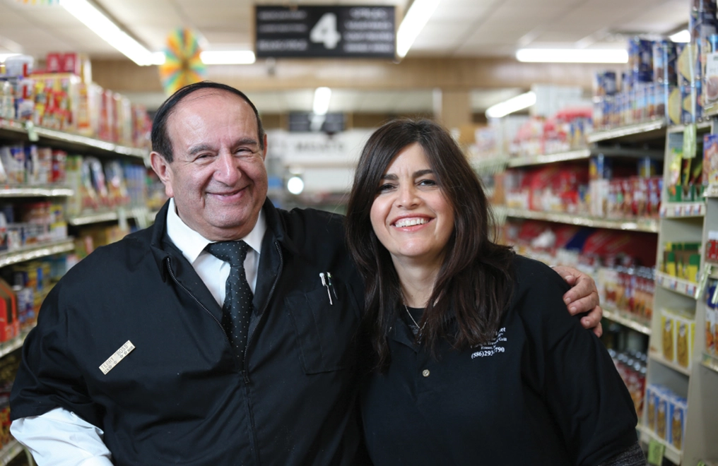 Terry Dehko and his daughter Sandy Thomas, the owners of Schott’s Supermarket.