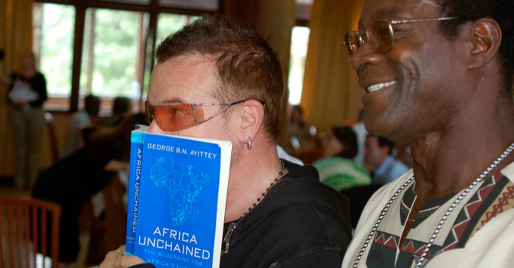 Bono at an event for African Freedom.