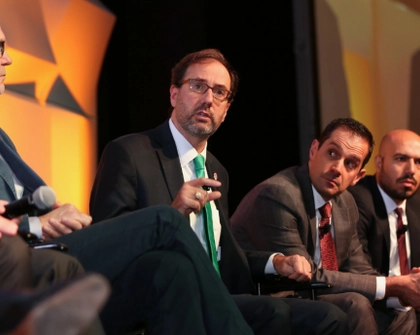 Buckeye Institute President and CEO Robert Alt speaks on the panel of finalists for the 2018 Templeton Freedom Award at Liberty Forum & Freedom Dinner in New York City, Nov. 8 2018.
