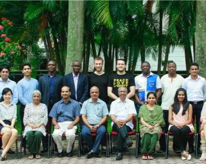 Graduates of the 2015 CPPR-Atlas Policy School 2015, with lecturers and staff.