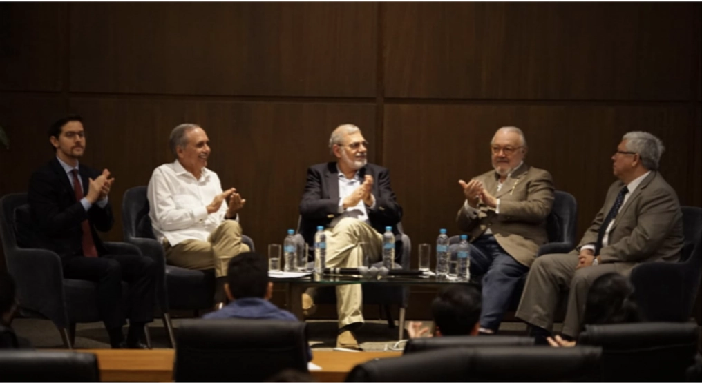 A group of men meet in Ecuador.