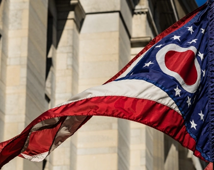 Ohio flag stock