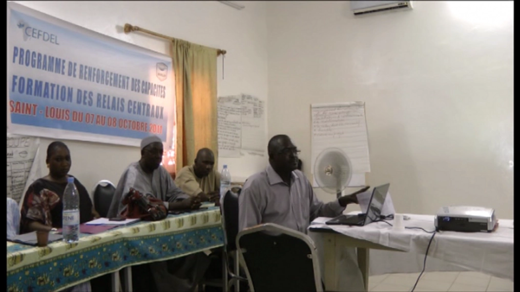 A panel meets in Senegal.